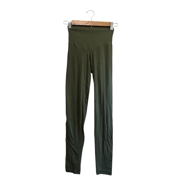 Aerie Olive Green High Waist Yoga Pants Tights Athletic Leggings Activewear xs - Picture 1 of 4